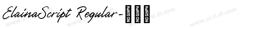 ElainaScript Regular字体转换